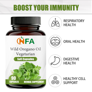 Capsules végétariennes d'huile d'origan sauvage OEM ODM avec huile d'origan pour soutenir la santé cellulaire, digestive, orale et respiratoire - Product Image 3