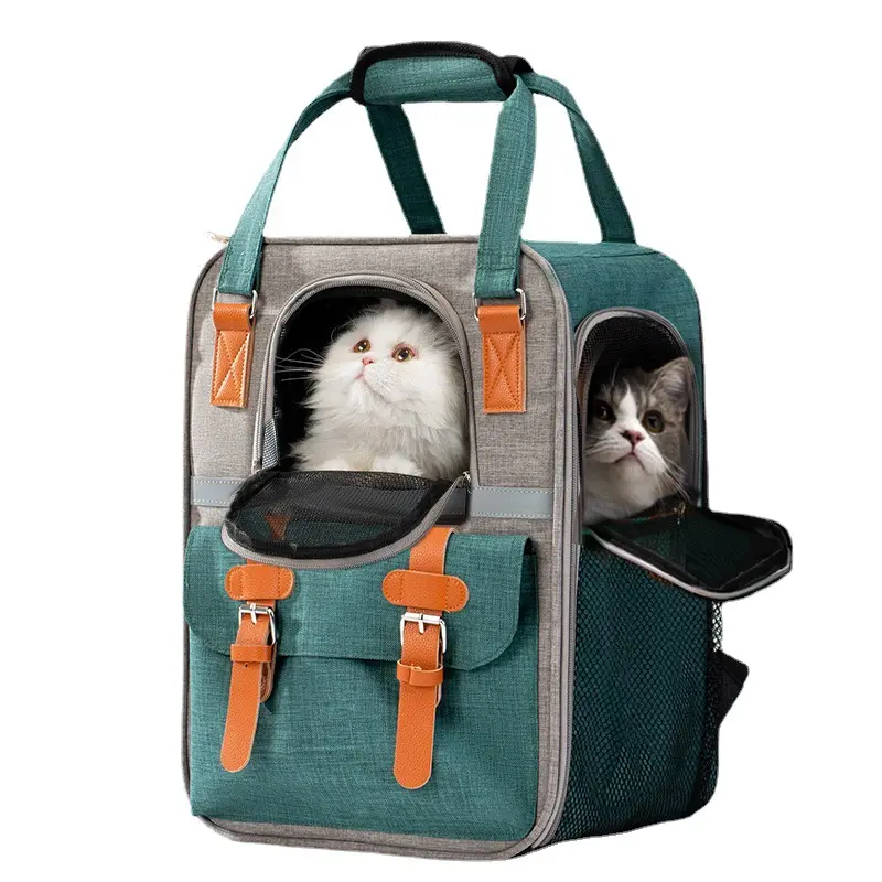 ऑक्सफोर्ड कपड़े Foldable पालतू वाहक बैग बड़े अंतरिक्ष बिल्ली बैग पालतू यात्रा बैग