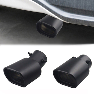 2.5-inch Stainless Steel Exhaust Pipe Head with square Mesh Black Tailpipe Head for Automobiles - Product Image 1