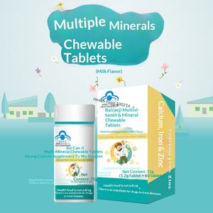 Complément Nutritionnel Multi-minéraux Hundred Grass Age Saveur Lait Calcium Fer Zinc pour Adultes – Flacon de 60 Comprimés - Product Image 2