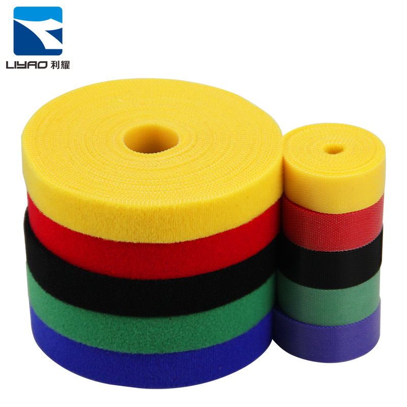 Лидер продаж, 25 мм, Velcroes, 100% нейлоновая лента с крючком и петлей, тонкая сверхпрочная самоклеящаяся Двусторонняя лента