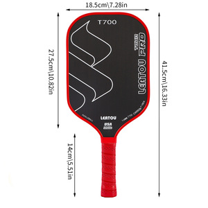 Palas de Pickleball Leatou T700 de Fibra de Carbono, Set de Entrenamiento Ofensivo con Bolsa y Pelotas - Product Image 3