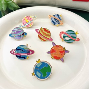 Broche de <span class=keywords><strong>Planeta</strong></span> Superventas en el Extranjero, Insignias Creativas de Aleación Estilo Dibujos Animados, Ocho Planetas - Product Image 2