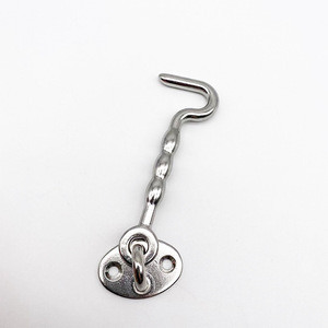 Stainless Steel Door Window <b>Hook</b> Chain Lock Heavy Duty Security <b>Bolt</b> For Door And Window Easy Installation Industrial Design - Product Image 2