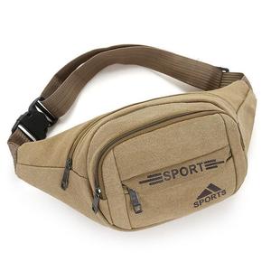 Sport Waist Bag Canvas Water Resistant Multi Pocket For Men Women Leisure Travel - Product Image 5