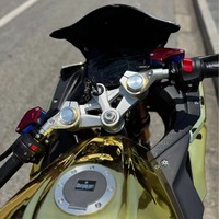 Scooter Eléctrico de Carreras V6 Little Ninja, Chapado en Oro, 5000W, Velocidad Máxima de 180km/h, Motor de 48V, Carga de 150KG, Scooter Eléctrico de Lujo de Fábrica
