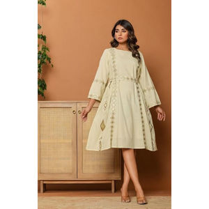 Vestido de Mujer de Color Sólido, Estilo Minimalista, Moda Diaria, Ajuste Moderno, Vestido de Mujer Cómodo y Elegante para Uso Diario - Product Image 1