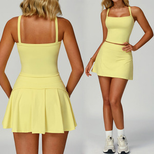<span class=keywords><strong>Ensemble</strong></span> de vêtements de sport pour femmes BNICE, deux pièces, vente en gros, <span class=keywords><strong>ensemble</strong></span> de yoga, vêtements de sport, jupe de sport, robe de golf Luluxy, <span class=keywords><strong>ensemble</strong></span> de jupe de tennis - Product Image 1