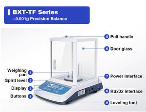 Analitik denge 0.001g laboratuvar yüksek hassasiyetli denge elektronik analitik tartım dengesi BAX-TF5003 - Product Image 5