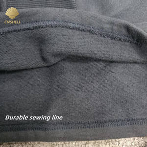 Cnshell Otoño Pullover Crop Sudadera Sudaderas con <span class=keywords><strong>Sweet</strong></span> Rib Mockneck Mock Neck Warm Feel French Cotton Terry Brand - Product Image 3