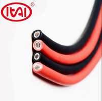 Câble solaire flexible isolé XLPO en cuivre étamé 0,6/1KV, résistant aux intempéries, sans halogène, PV1-F IEC60502, 50A, 90°C, garantie 1 an