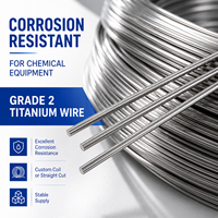 Fil de titane GR2 ASTM B863, bobine personnalisée, coupe droite pour échangeur de chaleur, équipement chimique, soudage TIG, OEM
