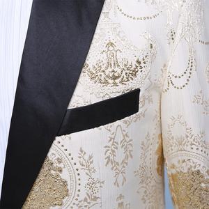 Robe de chanteur pour homme, costume de Performance, veste d'hôte de discothèque <span class=keywords><strong>DJ</strong></span>, costume de Studio, costumes de marié de <span class=keywords><strong>mariage</strong></span>, nouvelle collection 2023 - Product Image 5