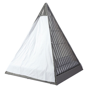 Khu nghỉ mát hiện đại lều phong cách bãi biển Ngoài trời đi văng với mây và khung kim loại thoải mái kèm theo tán và đệm - Product Image 4