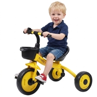 Sepeda Roda Tiga Anak Ringan Dengan Struktur Stabil dan Keranjang Depan, Mobil-Mobilan Roda Tiga, Mainan Anak yang Sempurna