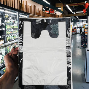 Bolsa de Compra de Plástico PE con Impresión en Huecograbado, Engrosada, 0.1mm, 20x30cm, para Uso en Alimentos y Supermercados - Product Image 3