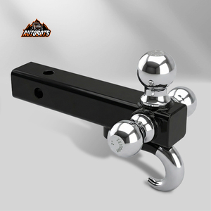 Ganchos de <span class=keywords><strong>Remolque</strong></span> Reforzados de Primera Calidad, <span class=keywords><strong>Bola</strong></span> de <span class=keywords><strong>Remolque</strong></span> de Acero de 3 Puntos con Gancho de Seguridad para Ciervos y Gancho de <span class=keywords><strong>Remolque</strong></span> de 3 Bolas con Bloqueo para Ciervos - Product Image 1