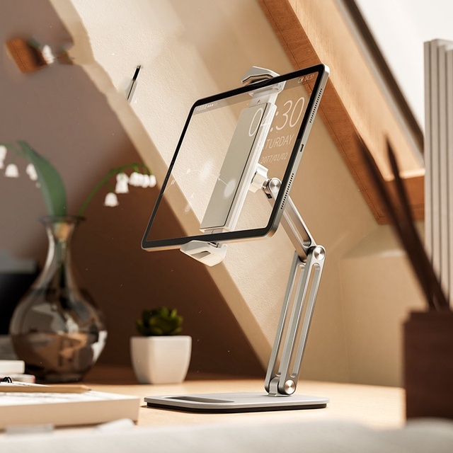 360 Degree Adjustable Phone Holder Folding and Rotating Desk Phone Bracket Metal Holder Stand Aluminum Phone Stand