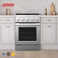 Four de marque propre 24 pouces 600mm et cuisinières à gaz intelligentes à 4 brûleurs Cuisinière avec four Cuisinière à convection pour les États-Unis pour un usage domestique