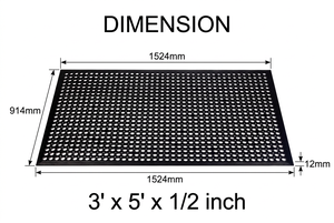 Tapis amortissant anti-fatigue, surface hydrofuge, protection pour atelier et poste de travail exposés à l'huile - Product Image 5