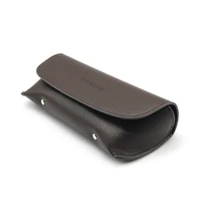 Custom leather sunglasses case manufacturer directly,High quality PU glass case leather eye wear case