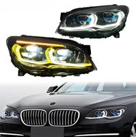 Phare LED de style G12 amélioré pour BMW Série 7 F01 F02 2009-2012, DRL Jaune Blanc, Plug and Play, Lampe avant