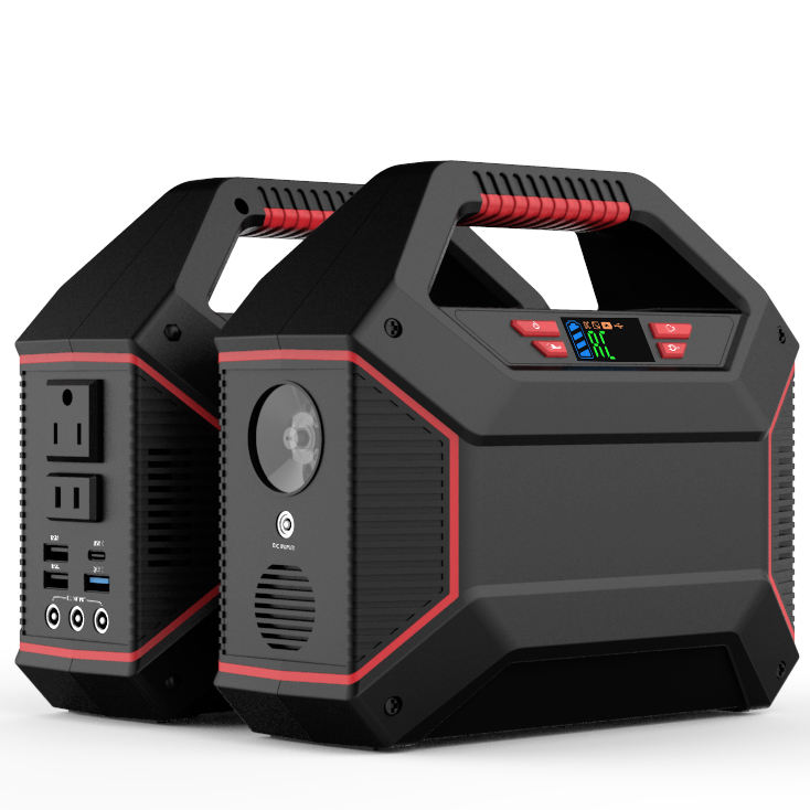 Off Grid Power Sources 155wh Portable Solar Power System 100w Ac Output Power Generator Hiking Camping 