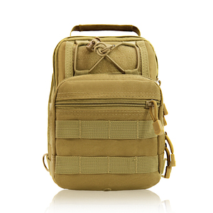 תיק חזה טקטי MOLLE עמיד למים מבד ניילון 600D, תיק גב קומפקטי בצבעי הסוואה לשימוש יומיומי/טיולים - Product Image 3
