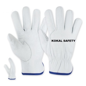 Guantes de Trabajo de Cuero Premium KOKAL SAFETY, Guantes de Seguridad Antideslizantes y Duraderos para Hombres, Uso Industrial y de Construcción - Product Image 2