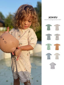 Trajes de baño con estampado de dibujos animados para niños, bañadores infantiles de alta calidad con protección <span class=keywords><strong>solar</strong></span>, venta al por mayor - Product Image 2