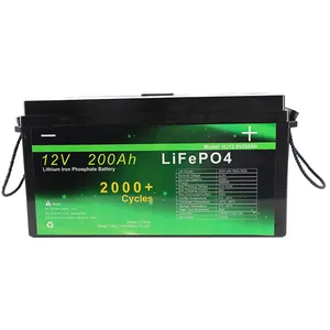 전기차 배터리 리노베이션을 위한 충전기가 포함된 맞춤형 고출력 12V 200Ah 리튬 배터리 팩 전자 자전거