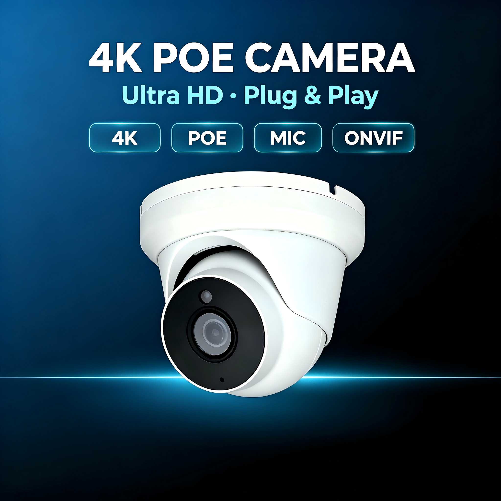 Dakang 4K 8mp POE IP Turret Dome Camera IP66 · image 3