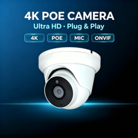 Caméra dôme tourelle IP POE Dakang 4K 8MP IP66