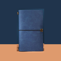 Carnet de notes portable mini en cuir PU vintage PQ, couverture souple ou rigide personnalisable en tissu écologique, impression de livre à couverture plate