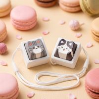 Porte-clés personnalisé avec touches de clavier PBT PC ABS MX Cross Switch, pendentif anti-stress, gadget de décompression, clicker de clavier DIY