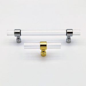 Đồ nội thất phần cứng Tủ bếp acrylic kẽm trong suốt tối giản phòng ngủ khách sạn tủ quần áo ngăn kéo xử lý ăn uống ngoài trời - Product Image 1