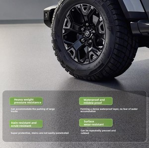 环氧彩砂自流平工业户外地板涂料液体涂料，用刷子涂抹 - Product Image 4