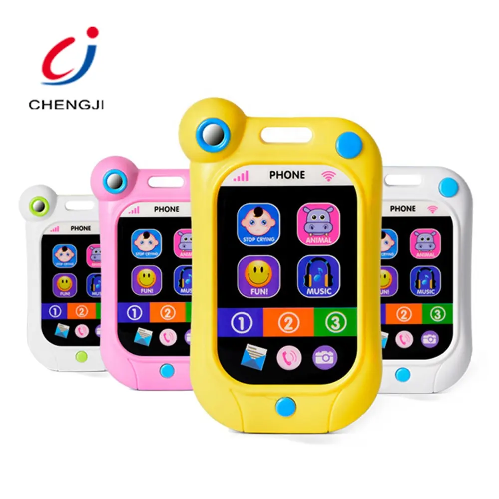 Multifunction musical pull string baby touch learning phone educational smartphone baby touch screen music cell phone for baby
