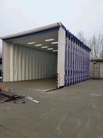 Cabine de peinture et de polissage rétractable, chambre de pulvérisation pliable sans poussière, équipement environnemental industriel