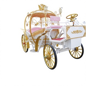 Popular Hollow Pumpkin Carriage Wedding Royal Carriage Manufacturer/wedding Four Wheel Horse Wagon Pumpkin Horse Carriage - Product Image 3
