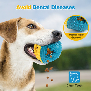 Juguete Masticable para Perros TPR Más Vendido, Pelota Chillona - Pelota Interactiva para Limpiar los Dientes y Alimentar, Resistente para Masticadores Agresivos - Product Image 1