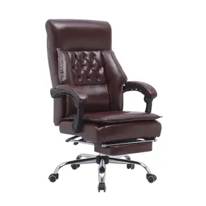 Kursi bos kursi kantor eksekutif pintar ergonomis dengan sandaran kaki kursi kantor
