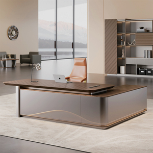 Bàn làm việc văn phòng hình chữ L hiện đại cao cấp bán chạy nhất với thiết kế gỗ thân thiện với môi trường dành cho máy tính - Product Image 2