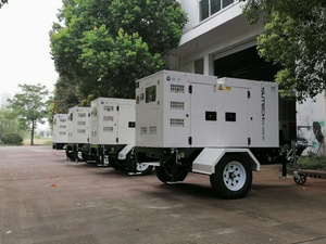 Điện Thoại Di Động Đơn Vị 25 Kva Máy Phát Điện Diesel Với Âm Thanh Bằng Chứng Và Di Chuyển Xe Tăng - Product Image 3