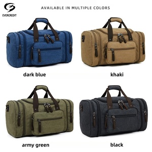 Borsa da Viaggio Unisex in Tela Cerata con Cerniera, Grande Capacità, Portatile, <span class=keywords><strong>per</strong></span> Palestra, Sport, Weekend, Bagaglio a Mano <span class=keywords><strong>per</strong></span> <span class=keywords><strong>Aereo</strong></span> - Product Image 6