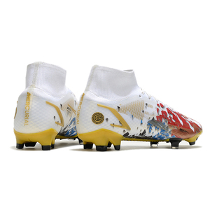 <span class=keywords><strong>Botas</strong></span> <span class=keywords><strong>de</strong></span> <span class=keywords><strong>Fútbol</strong></span> para Hombre en Oferta, Botines <span class=keywords><strong>de</strong></span> <span class=keywords><strong>Fútbol</strong></span> <span class=keywords><strong>de</strong></span> Tobillo Alto con Tacos Largos para Entrenamiento al Aire Libre - Product Image 4