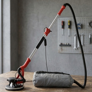 <span class=keywords><strong>Ponceuse</strong></span> murale sans poussière Giraffe, <span class=keywords><strong>ponceuse</strong></span> électrique pour plaques de plâtre avec aspiration, vitesse variable, plateau de 215 mm, 220 V, bricolage - Product Image 2