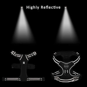 Tali rompi anjing reflektif, baju anjing reflektif mewah, tidak kerah, dapat disesuaikan, rompi empuk lembut, <span class=keywords><strong>2</strong></span> klip, tali kekang hewan peliharaan tidak ditarik, dibuat tanpa nilon - Product Image 5