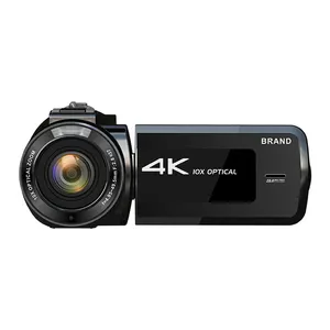 กล้องวิดีโอดิจิตอลหน้าจอสัมผัส IPS 3นิ้วกล้องวิดีโอ10X 4K ซูมออปติคอลไวไฟ
