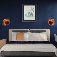 Décoration de chevet éclairage aluminium hôtel lune applique murale chevet LED éclipse solaire appliques murales éclairage mural léger